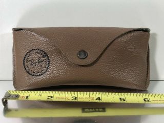 Vintage & Bausch Lomb Ray - Ban Brown Leather Sunglasses Glasses Case