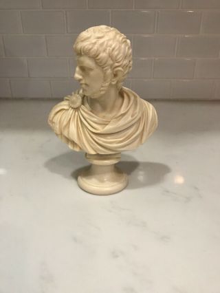 Rare Vintage Bust Nerone Nero A.  Santini Italy 6 " Tall Roman Empire Statue Read