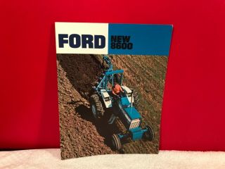 Rare 1973 Ford Farm Tractor 8600 Dealer Advertising Sales Brochure