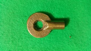 Vintage /Antique Short Brass Barrel Key with Cross end. 2