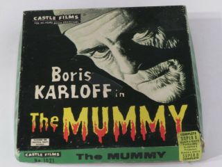 Castle Films The Mummy 8mm No 1021 Boris Karloff.  Horror Cool Rare