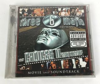 Three 6 Mafia - Choices Ii: The Setup Movie & Soundtrack Rare Cd/dvd