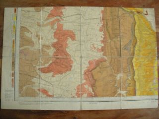 Scunthorpe & Kirton 86 S.  W.  Hand Coloured Geological Map Ordnance Survey 1891 2