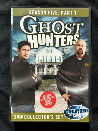Ghost Hunters: Season 5,  Part One (dvd,  3 Disc) Rare Oop Five 1 Vg Shape