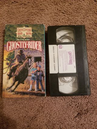 Encyclopedia Brown: The Case Of The Ghostly Rider (vhs) Rare