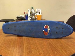Vintage Makaha Mako Pro Plastic Skateboard Comp 3 Wheels