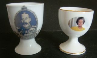 Antique/vintage 2 Royalty Egg Cups,  Bonus Newsletter