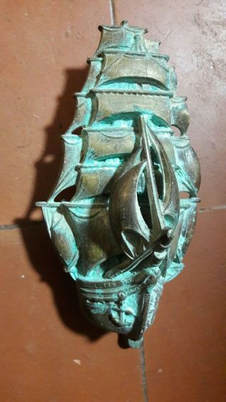Vintage Brass Ship Door Knocker