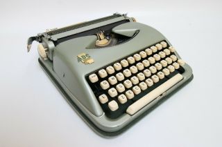 Rare Cole Steel Abc Typewriter - Green 1956 Koch - For Parts/repair