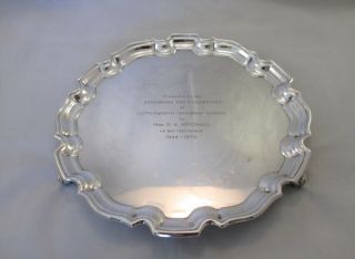 A Vintage Silver Plated Tray On 3 Feet - Luuterworth Interest