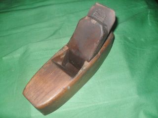 Vtg.  W.  Butcher 4 Antique Wooden Smoothing Plane " Coffin " Block Plane 8 - 3/8 "