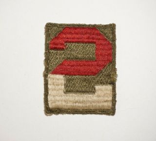 2nd Army Rare Square Top Variation Patch Army Wwii P9137