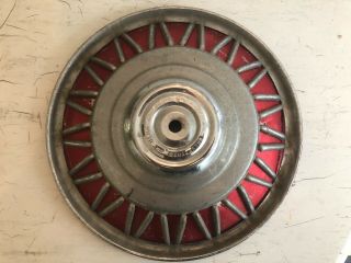 Perfect Ulma Wheel Disc 10´ Vespa With Rare Red Aluminium Ulma Backplat