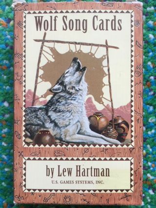Wolf Song Cards & Guidebook - Lew Hartman - Rare Out - Of - Print Cond