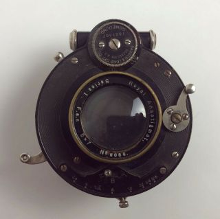 Antique Steampunk Bausch & Lomb Royal Anastigmat Series I Iris Shutter Lens