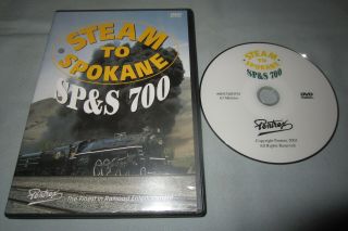 Steam To Spokane Sp&s 700 Pentrex Railroad Train Dvd Video In Case Rare