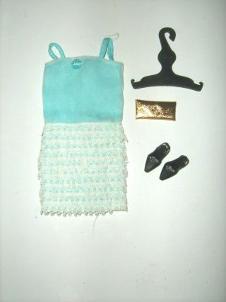 Vintage Tressy Doll Dress Evening Out With Shoes Handbag