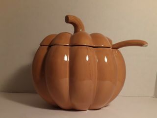 Halloween Pumpkin Punch Bowl With Ladle,  Parties Or Thanksgiving,  Perfect,  Rare