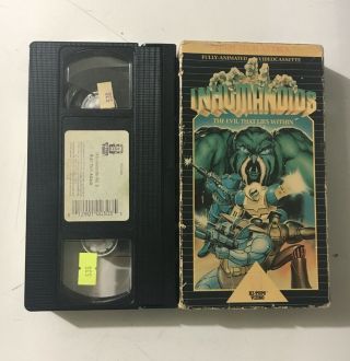 Inhumanoids Vhs V.  3 (1987) High - Tech Attack The Evil That Lies Within Rare