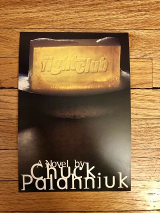 Chuck Palahniuk Fight Club Promo Postcard 1996 Rare