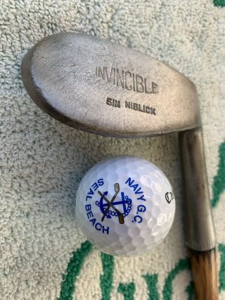 Vintage /antique Golf Club H&b Invincible Big Head Iron
