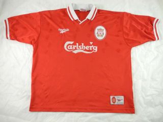 Reebok Liverpool Jersey Large Xl 1996/1997/1998 Home Shirt Vintage Rare U.  K.