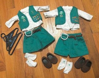 Pleasant Company American Girl Of Today Junior Girl Scout Uniforms,  Set Of 2