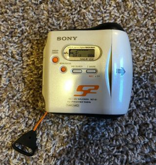 Rare Vintage Sony Net Md Sports Walkman Mz - S1 Portable Minidisc Player Recorder