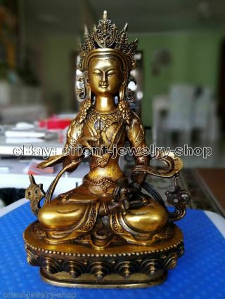 Tibet Shakyamuni Bronze Medicine Buddha Antique Old Bronze Statue