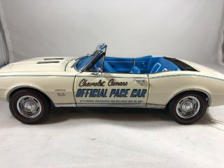 Franklin 1967 Chevy Camaro Indy 500 Pace Car Rare Blue/white Limited 1:24