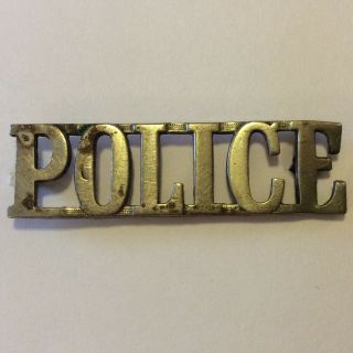 Rare 1930s Era Canada “police” Shoulder Title Early Rcmp/provincial Police