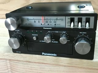 Vintage Panasonic 8 Track Car Stereo Cx - 1100 With Ca - 9500 Tuner Rare