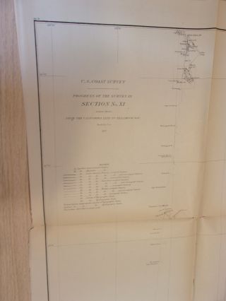 1877 U.  S.  Coast Progress Survey Map from the California Tamoulas Bay to Oregon 2