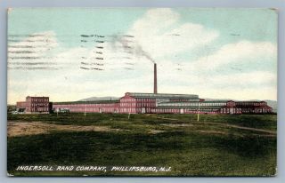 Phillipsburg Nj Ingersoll Rand Company Antique Postcard