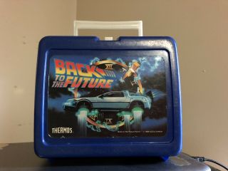 1989 Back To The Future Plastic Lunchbox Rare Vintage