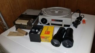 Vintage Kodak Ektagraphic Slide Projector Rare Model E W/ Sound - O - Matic 2 & More