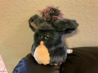 2005 Furby Gray Pink With Mohawk Blue Eyes Electronic Rare Big Feet 59294