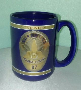 Lapd Narcotics Group Mug / Los Angeles Police Department Rare Coffee Tea Office
