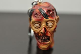 Rare The Walking Dead Twd Zombie Head Scary Keyring/keychain Horror Monster