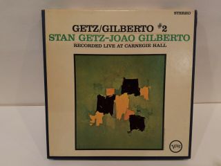7 " Reel Tape - Stan Getz / Joao Gilberto Jobim No.  2 Live 7.  5 Ips Rare Verve
