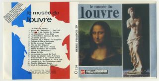 Le Musee Du Louvre Paris France Rare Viewmaster Packet C - 228 Multi Language