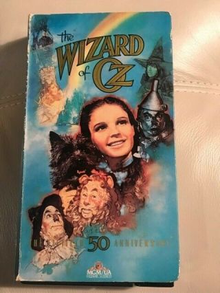 Vhs Tape The Wizard Of Oz - 50th Anniversary Edition - Rare Extra Footage
