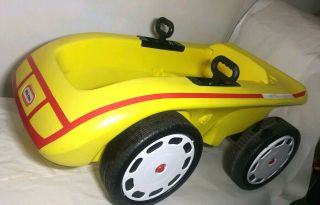 Little Tikes Sport Coupe Yellow Rare Sporty Pedal Car Fun Toy
