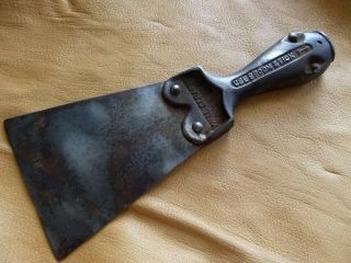 Antique Wall Putty Knife Scraper Cast Iron Tool,  Found Cleaning Out An Old Barn