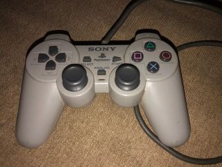 Sony Scph - 1180 Dual Analog Controller Playstation 1 Ps1 - Rare Official Oem