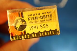 VINTAGE SOUTH BEND FISH - OBITE MARKED NO.  1991 SSS 2