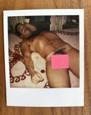 Vintage Str8 Male Nude Polaroid