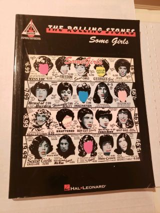 Rolling Stones Rare Some Girls Sheet Music Songbook Guitar Tablature