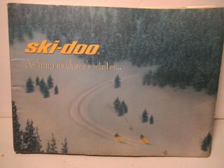 Rare Ski Doo Vintage 1999 Snowmobiles Book As Long As There 