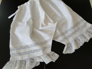 Circa 1900,  Ladies Cotton And Lace Bloomers